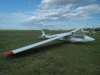 Kunstflug-Segelflugzeug auf Flugplatz in Ungarn